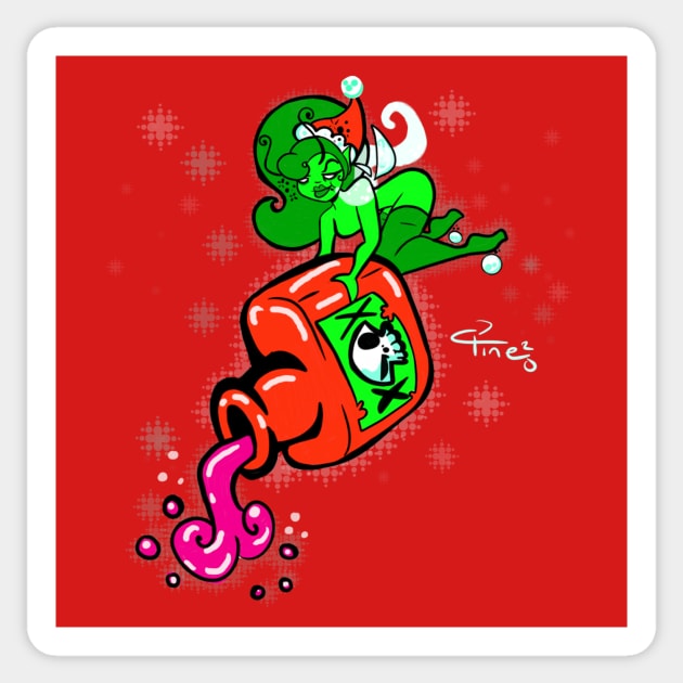Jingle's The Holiday Poison Pixie Sticker by SewGeekGirl